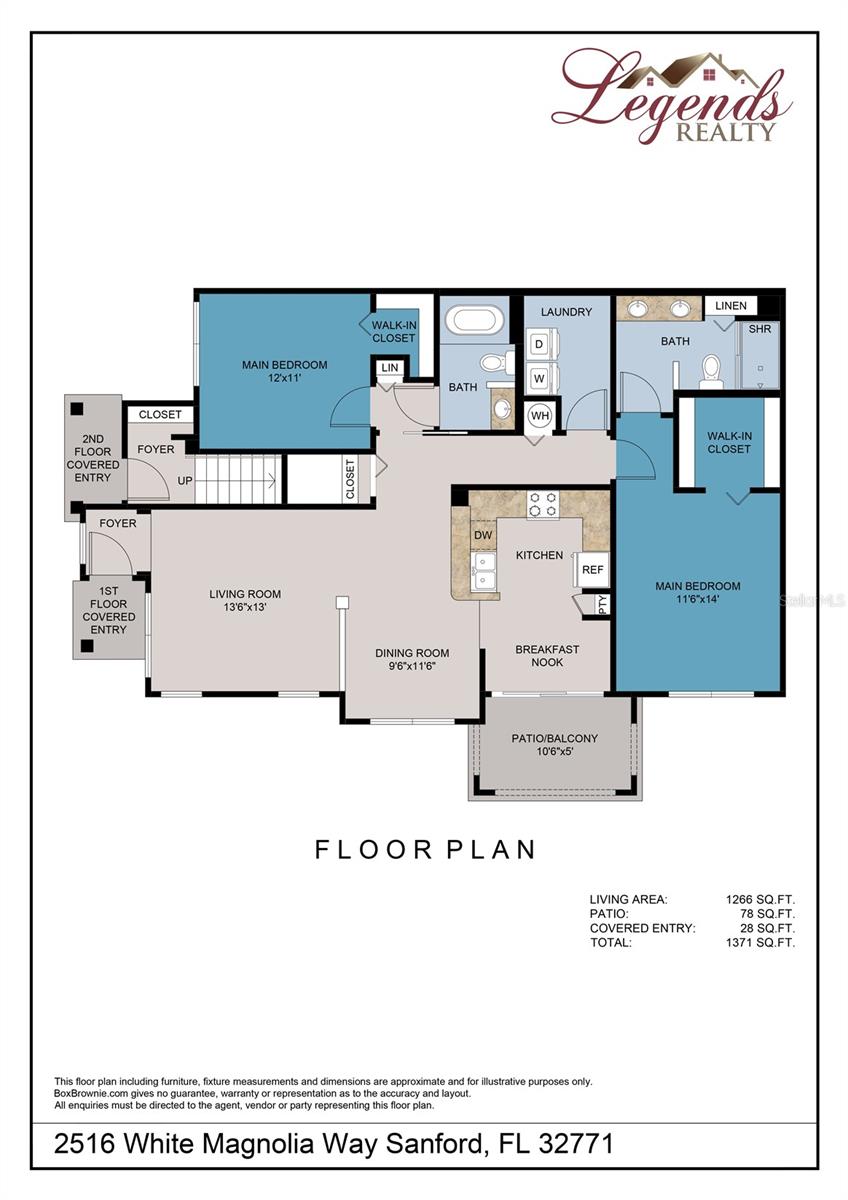 2516 WHITE MAGNOLIA WAY, SANFORD, FL, 32771