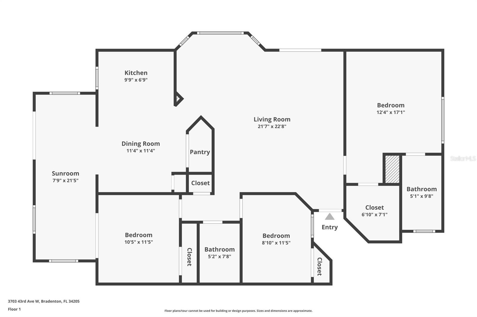 3703 43RD AVE W, BRADENTON, FL, 34205