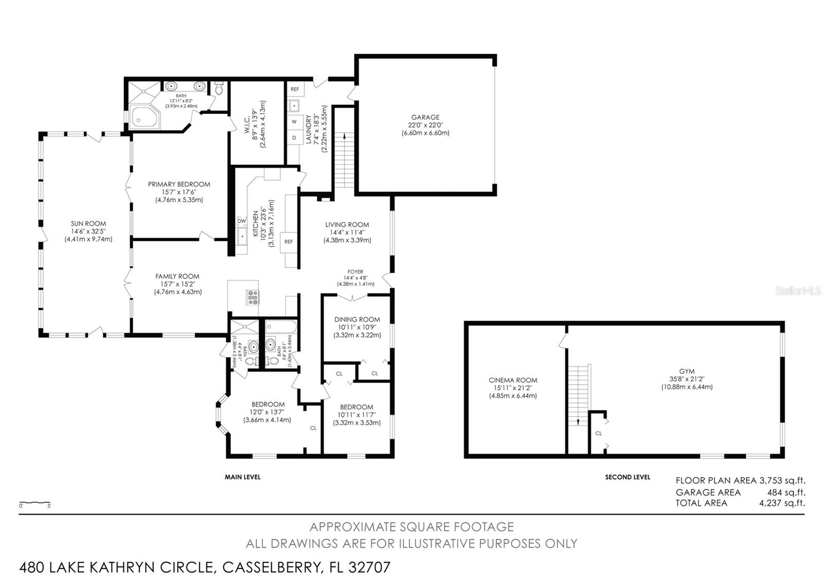 480 LAKE KATHRYN CIR, CASSELBERRY, FL, 32707