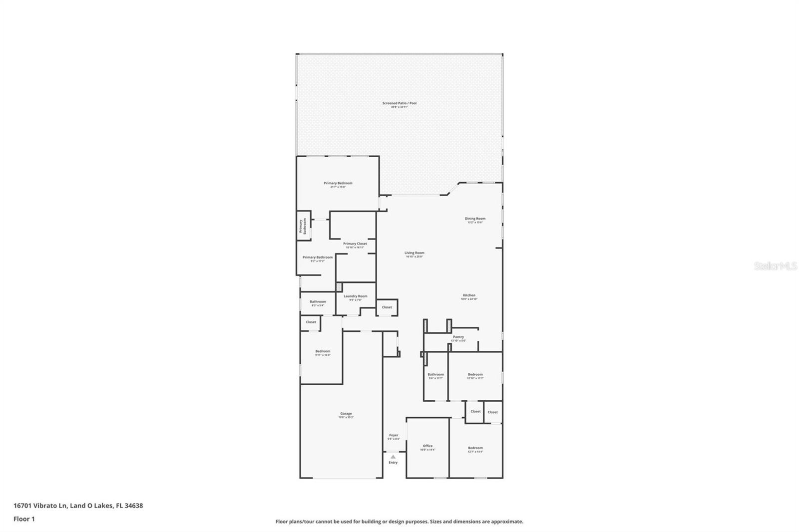 16701 VIBRATO LN, LAND O LAKES, FL, 34638