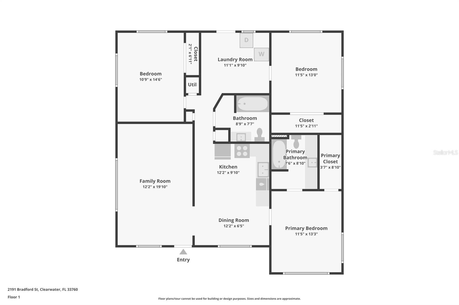 2191 BRADFORD ST, CLEARWATER, FL, 33760