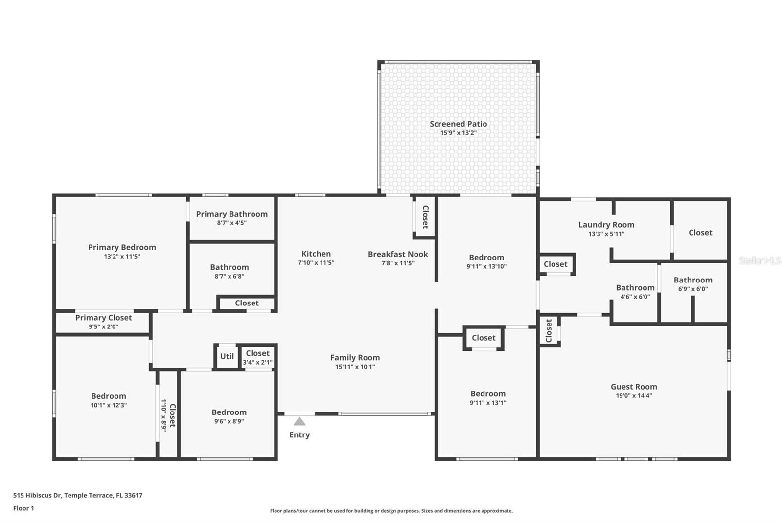515 HIBISCUS DR, TEMPLE TERRACE, FL, 33617