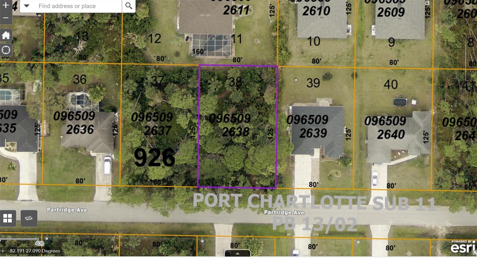 PARTRIDGE AVE, NORTH PORT, FL, 34286