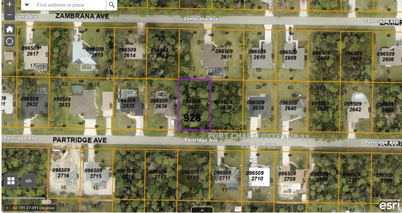 PARTRIDGE AVE, NORTH PORT, FL, 34286