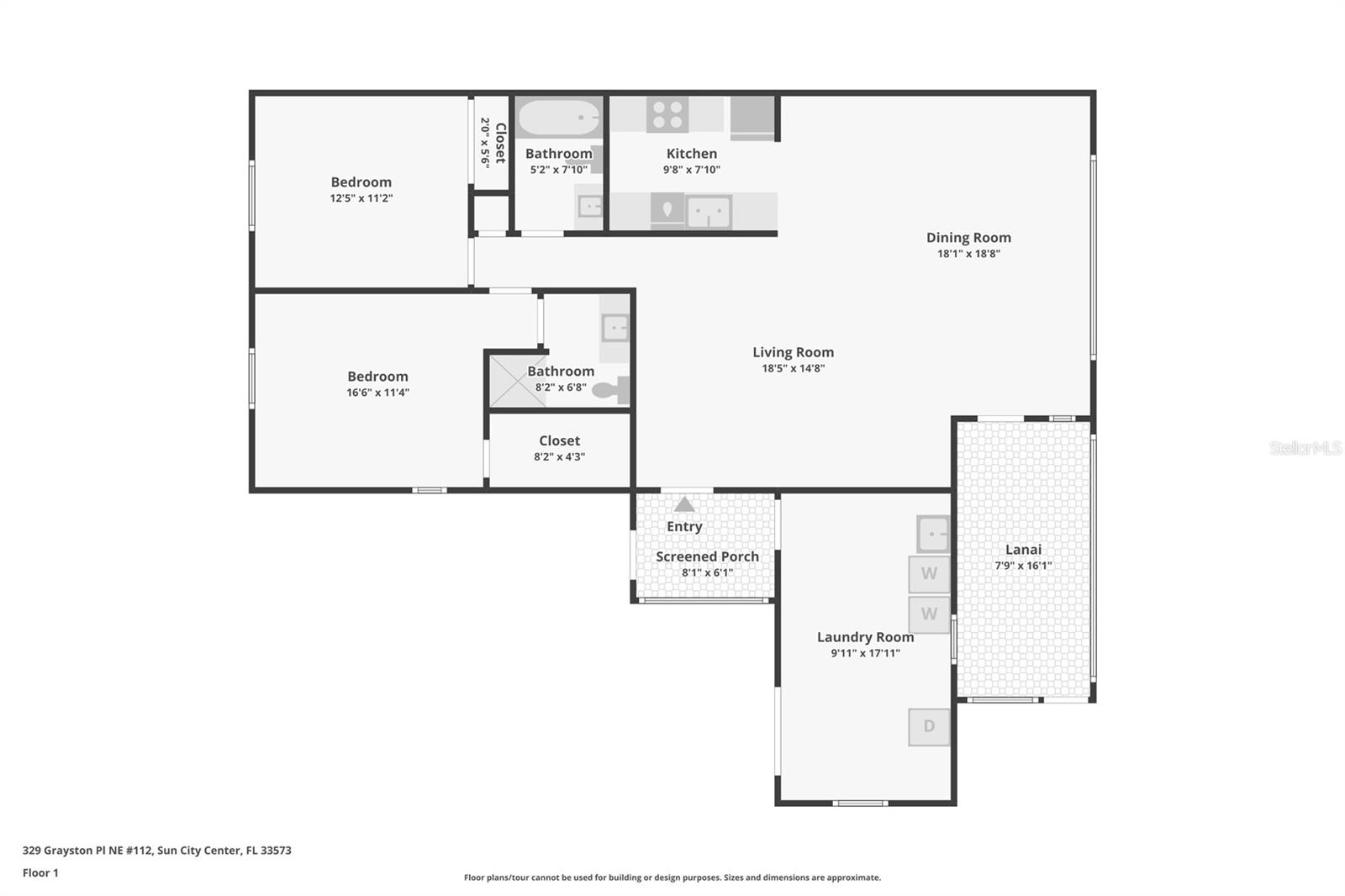 329 GRAYSTON PL #112, SUN CITY CENTER, FL, 33573