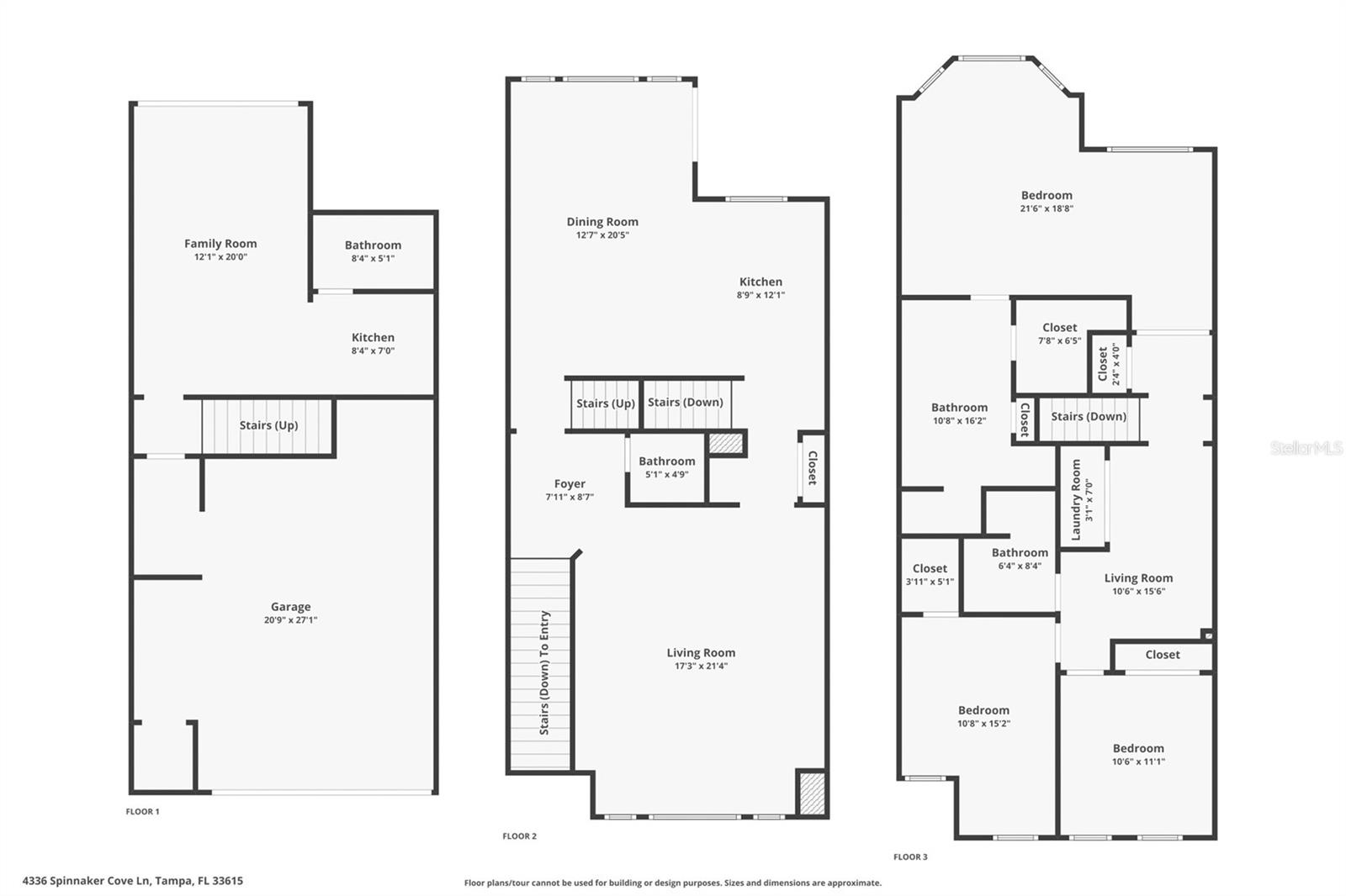 4336 SPINNAKER COVE LN, TAMPA, FL, 33615
