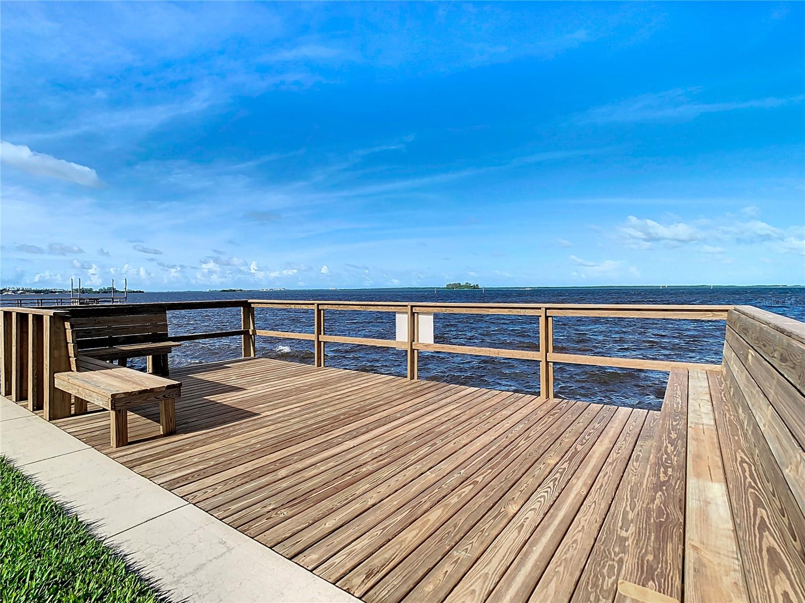 Community dock.  You probably noticed how close this is to the condo, without being intrusive?  This is another spot where you can enjoy the Gulf breezes, watch the sunset, the dolphins, and just relax :-)