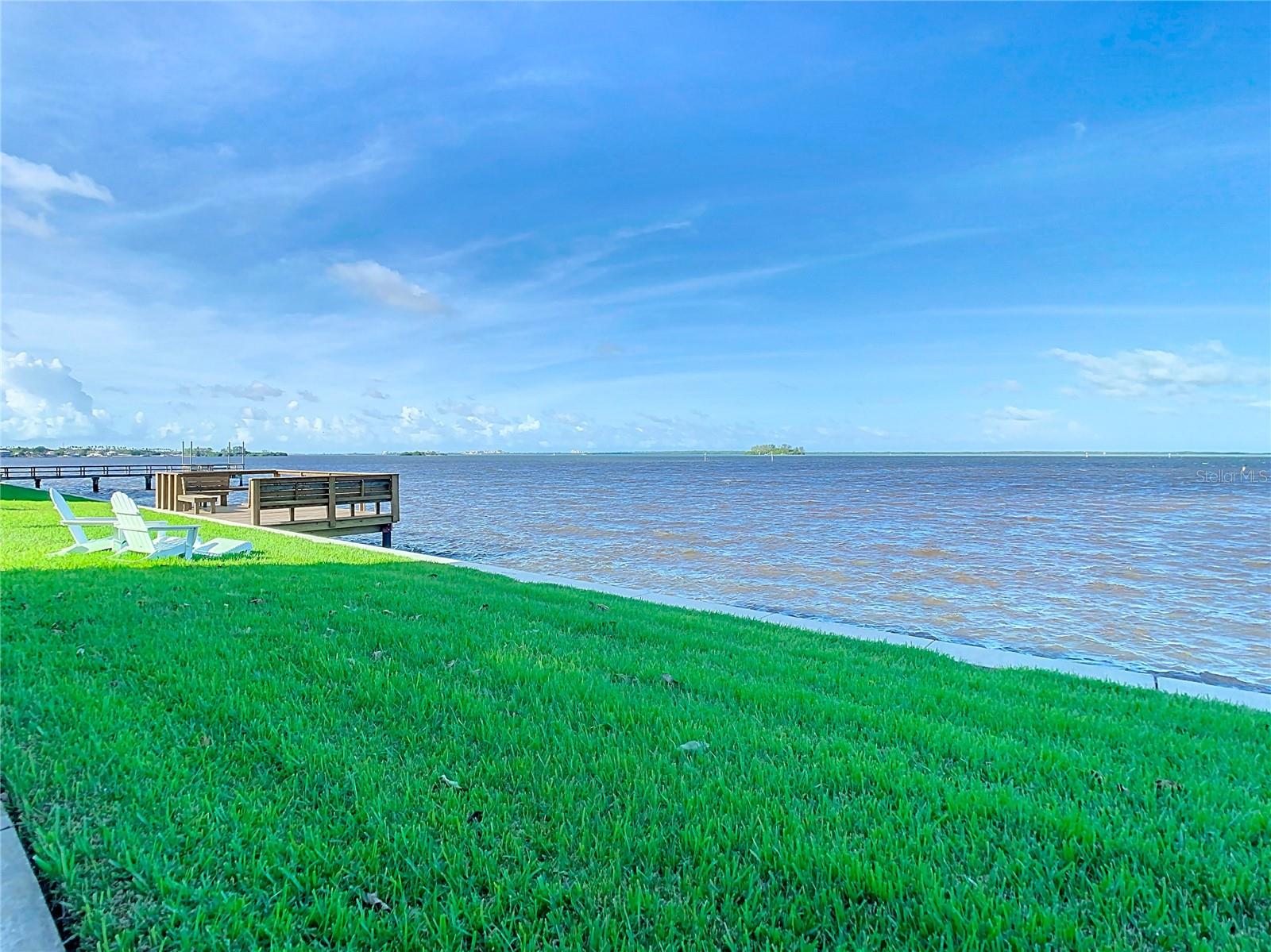 WOW!! View from just outside your future screen porch! What could be better than this?? Community dock visible from this view.