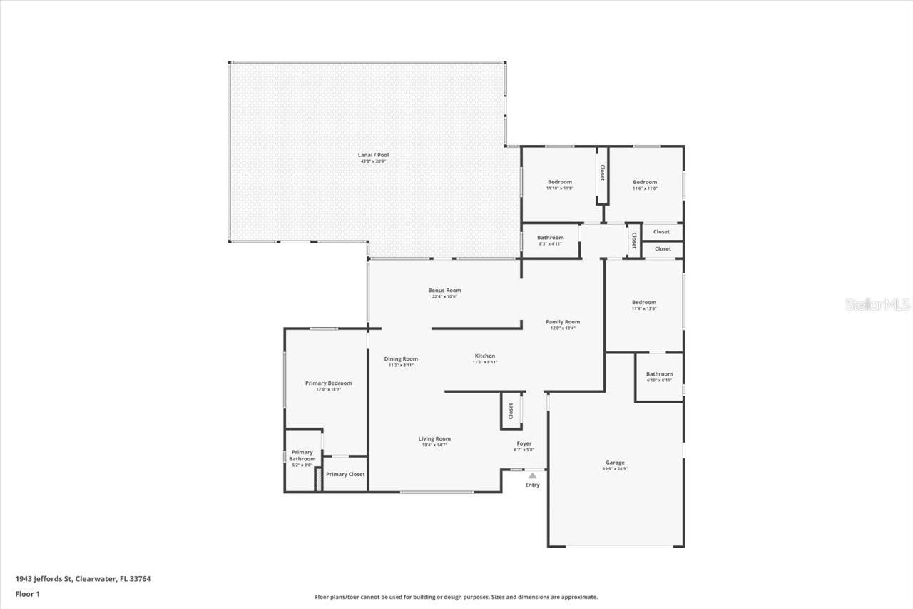 1943 JEFFORDS ST, CLEARWATER, FL, 33764