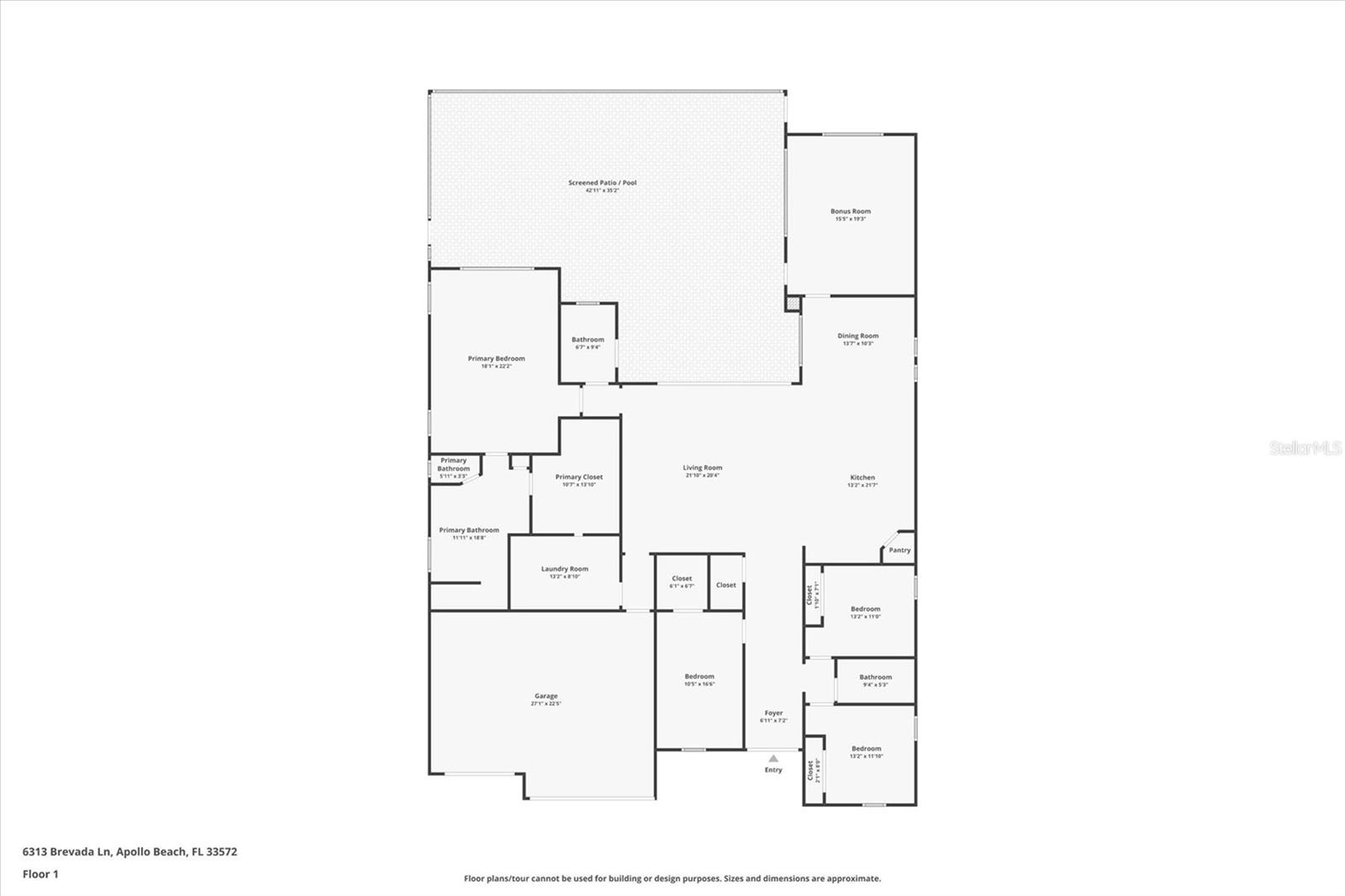 6313 BREVADA LN, APOLLO BEACH, FL, 33572
