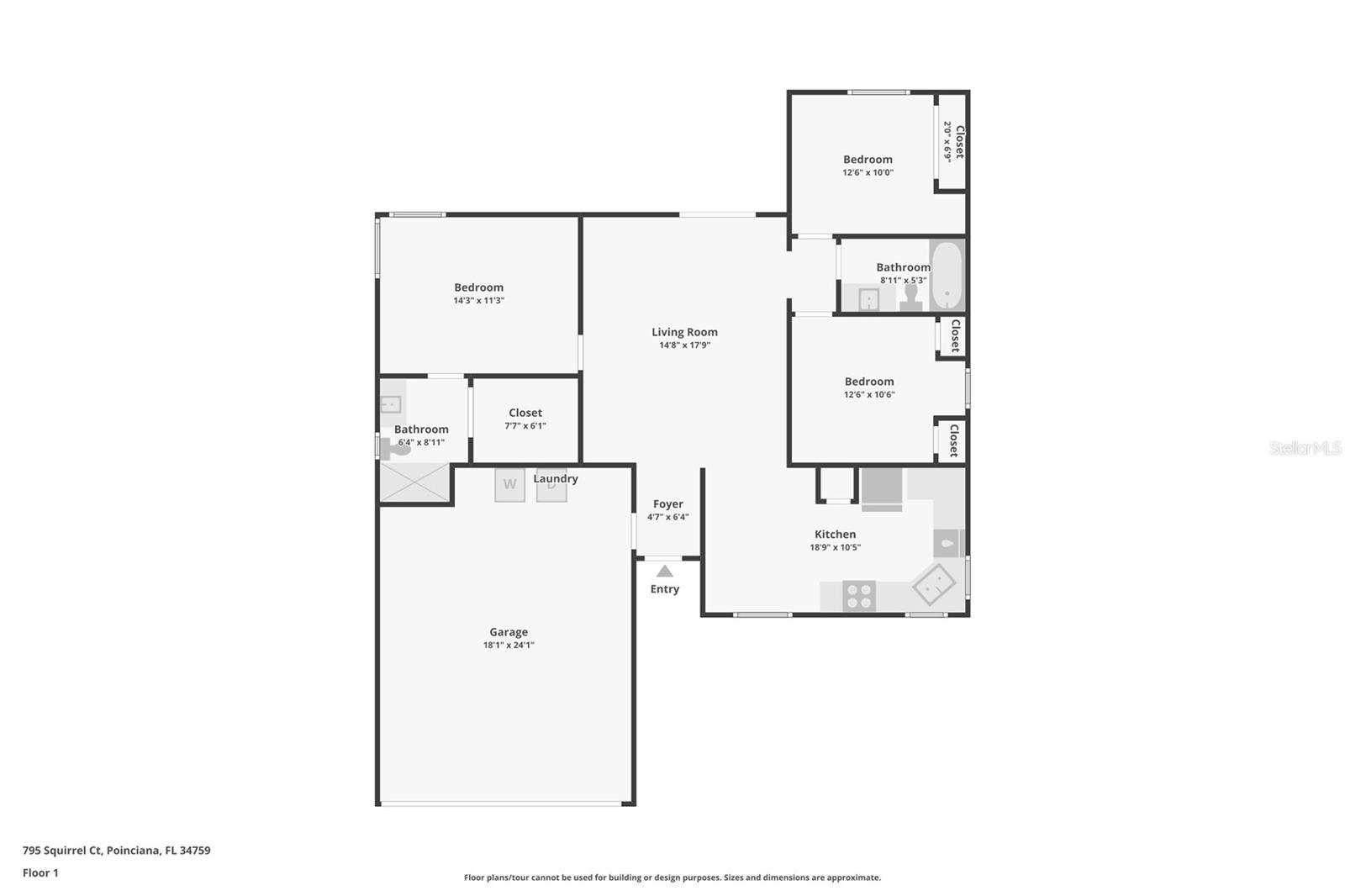 795 SQUIRREL CT, POINCIANA, FL, 34759