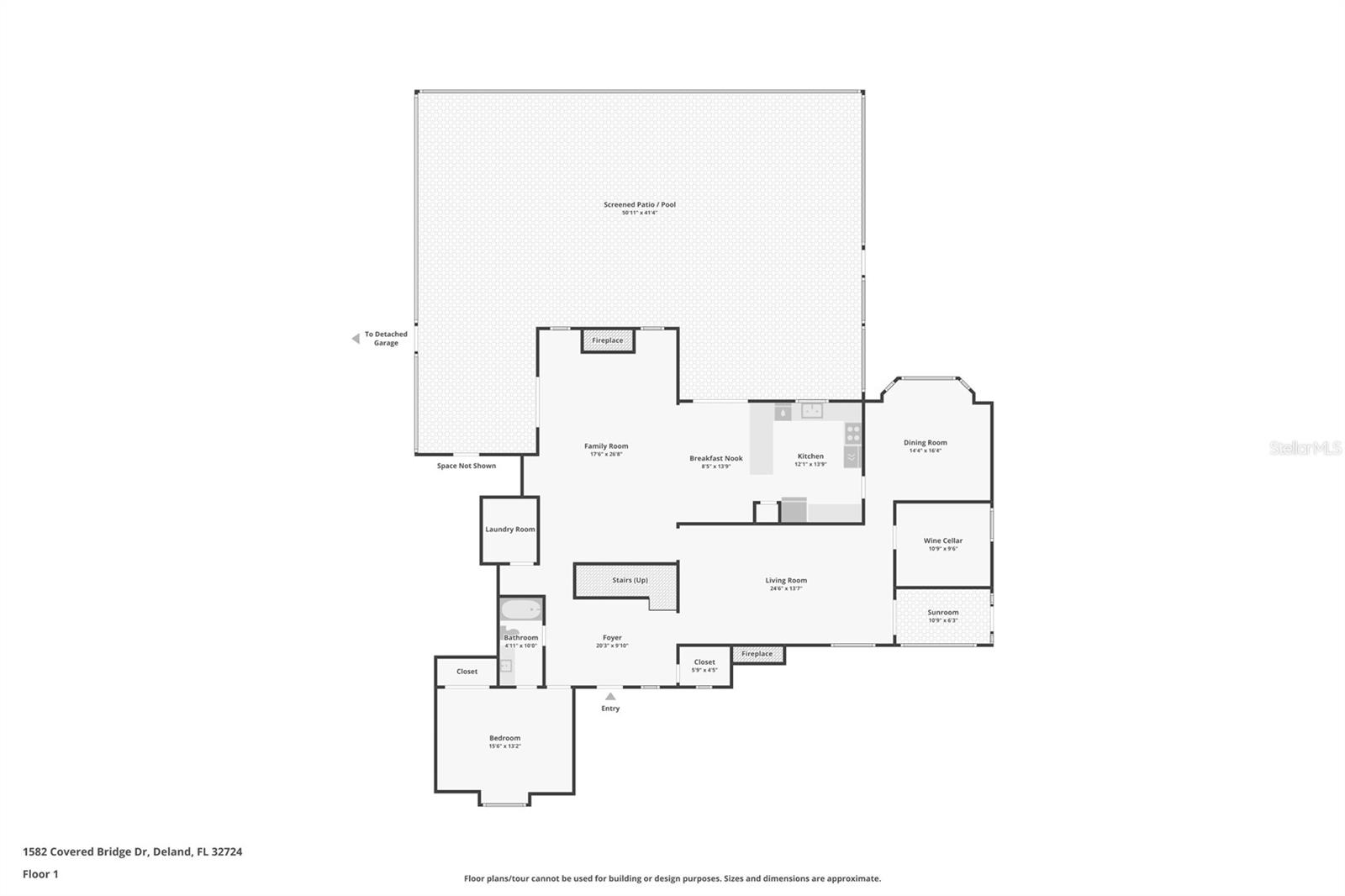 1582 COVERED BRIDGE DR, DELAND, FL, 32724