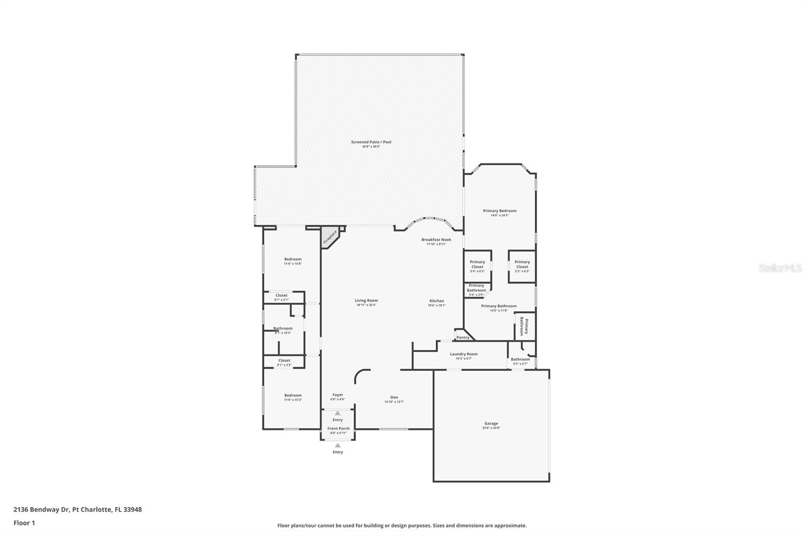 2136 BENDWAY DR, PORT CHARLOTTE, FL, 33948