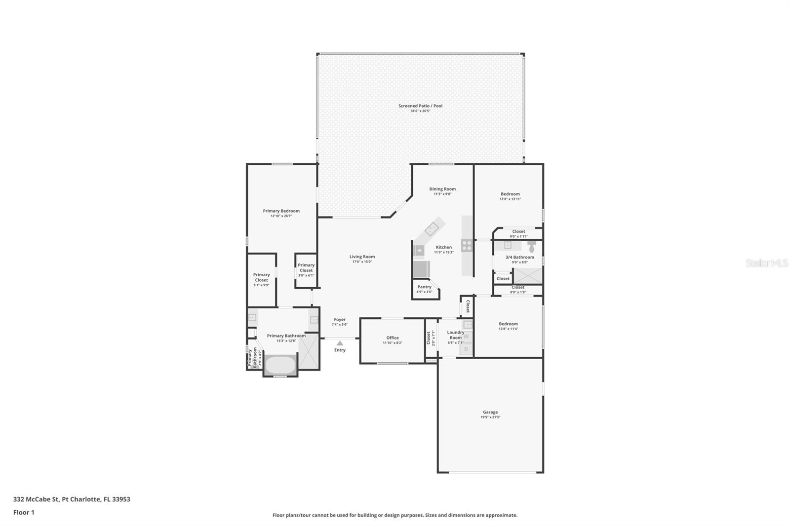 332 MCCABE ST, PORT CHARLOTTE, FL, 33953