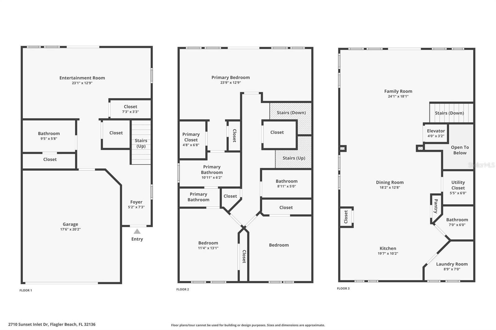 2710 SUNSET INLET DR, FLAGLER BEACH, FL, 32136