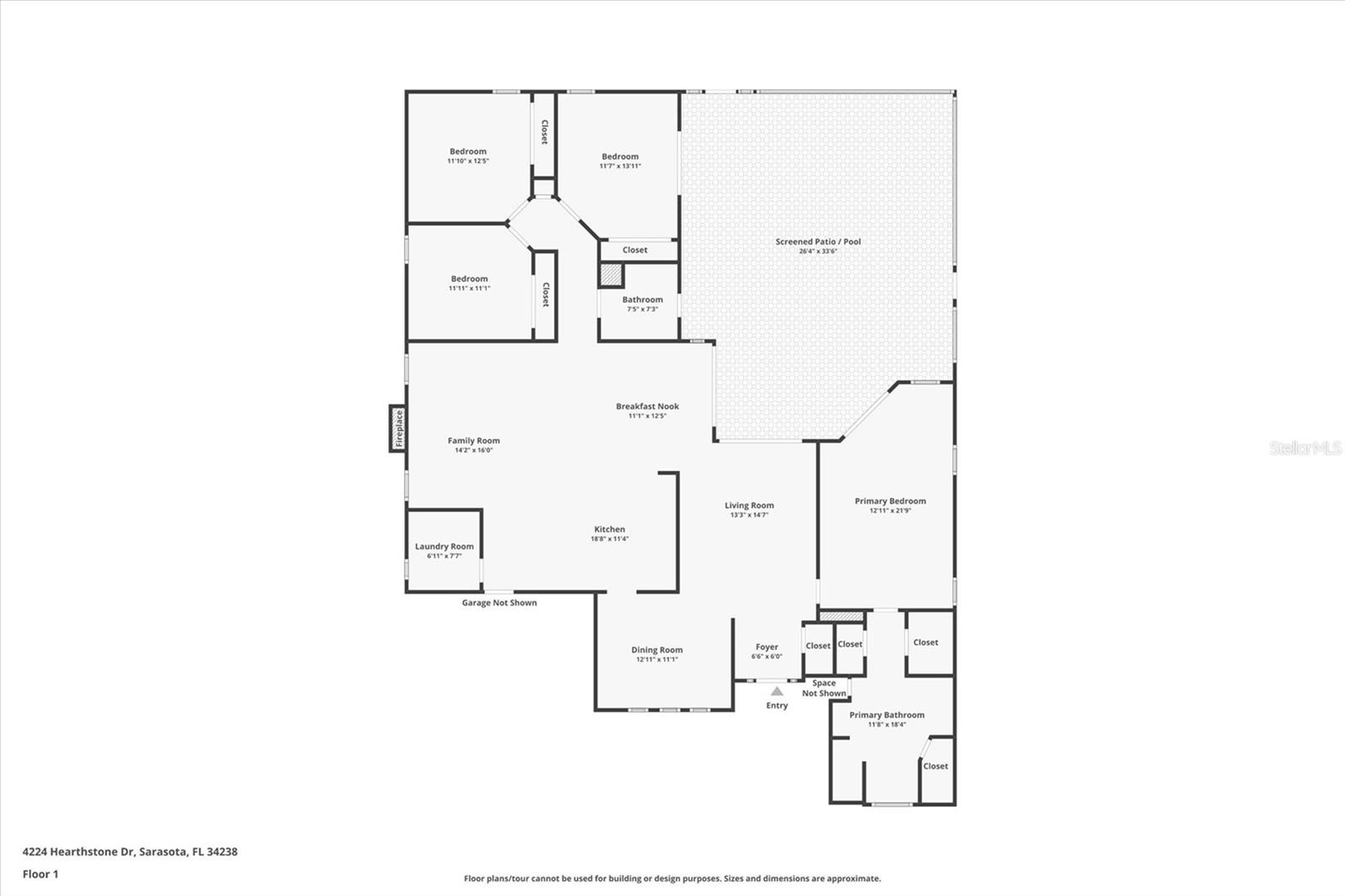 4224 HEARTHSTONE DR, SARASOTA, FL, 34238