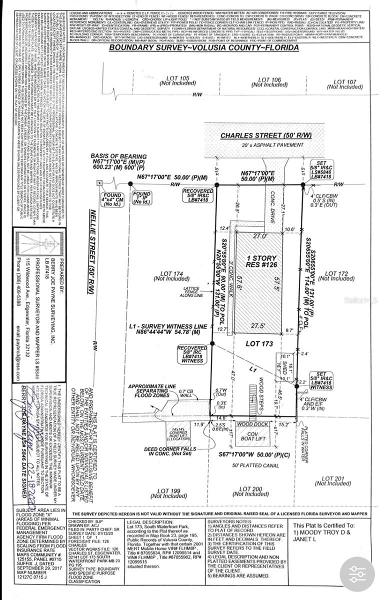 126 CHARLES ST, EDGEWATER, FL, 32141