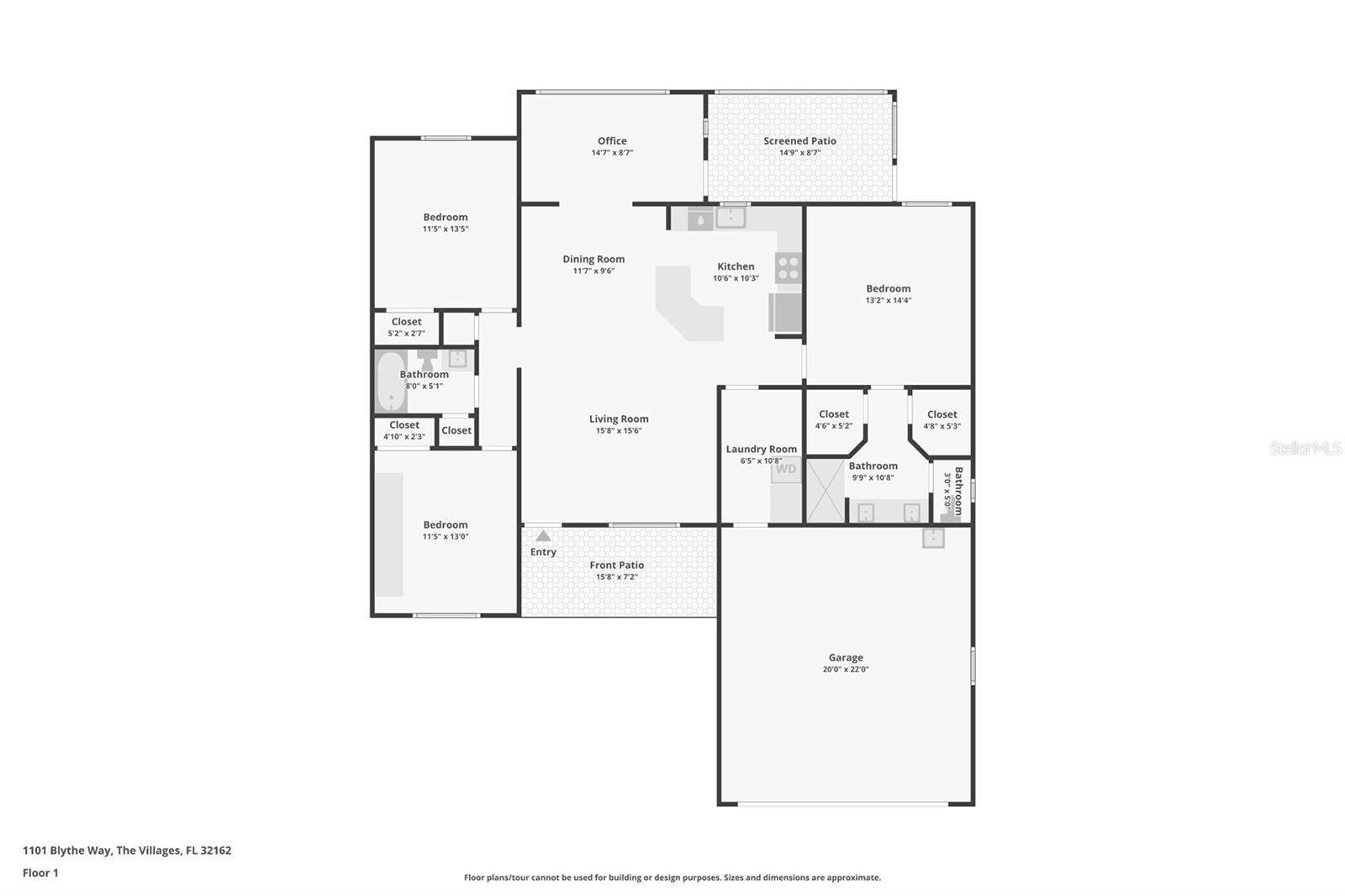 1101 BLYTHE WAY, THE VILLAGES, FL, 32162