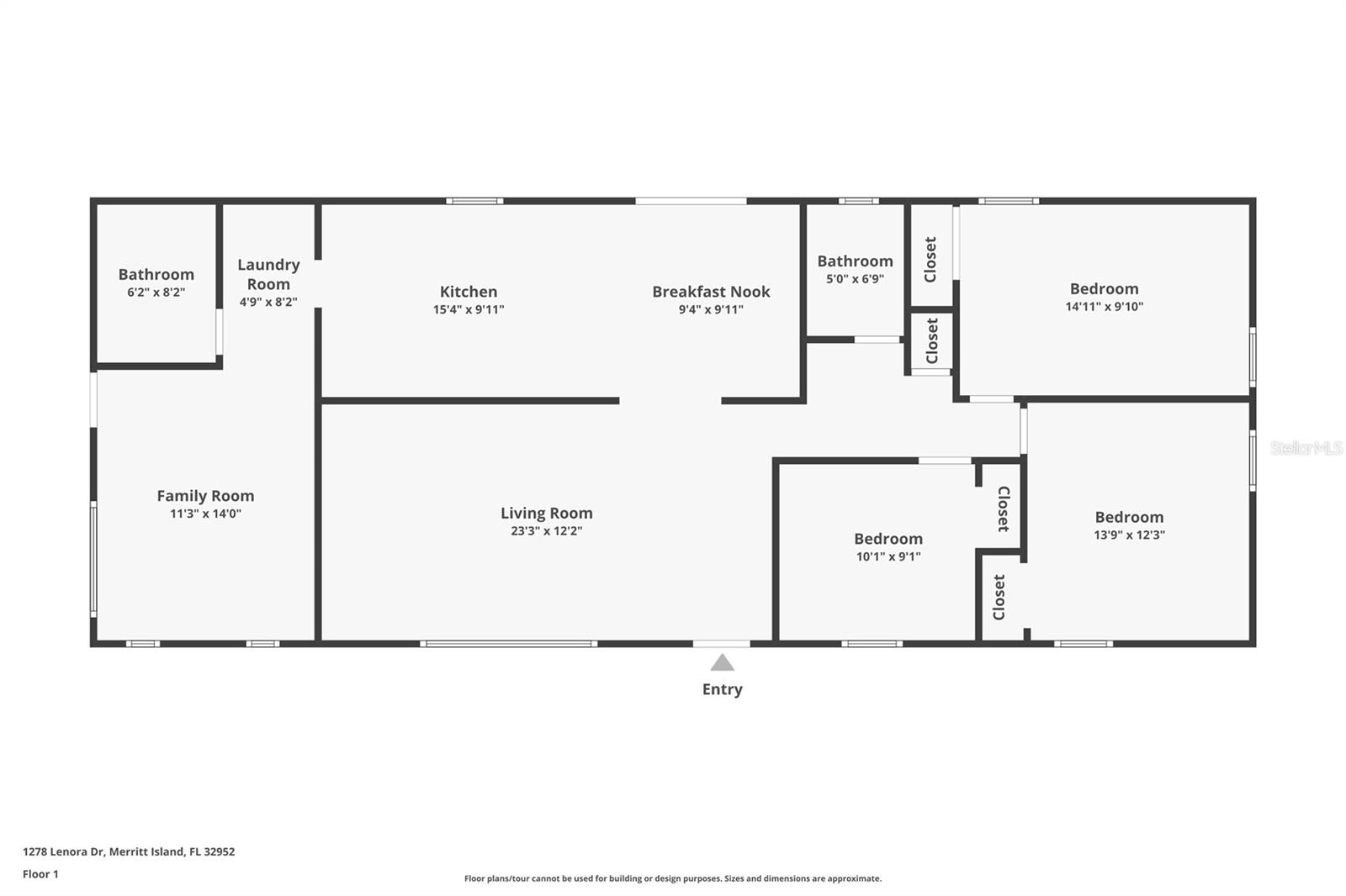 1278 LENORA DR, MERRITT ISLAND, FL, 32952