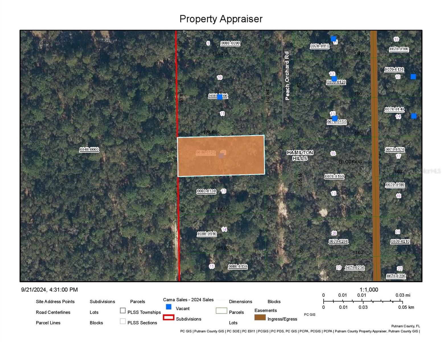123 PEACH ORCHARD RD, POMONA PARK, FL, 32181