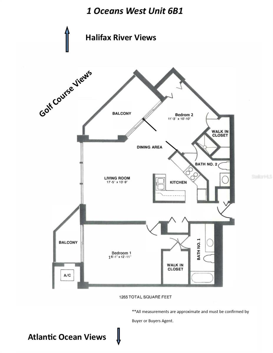 1 OCEANS WEST BLVD #6B1, DAYTONA BEACH, FL, 32118