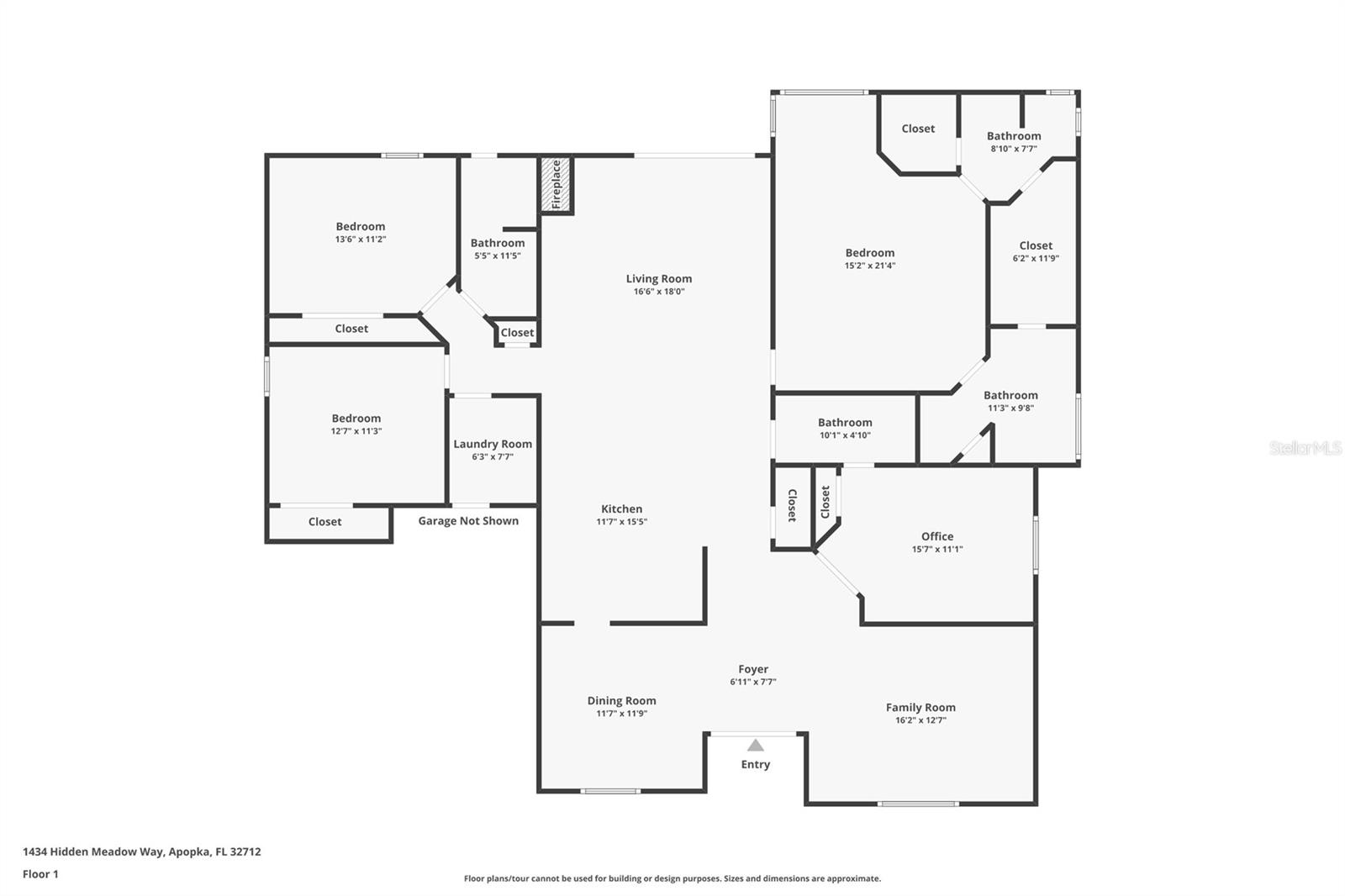 1434 HIDDEN MEADOW WAY, APOPKA, FL, 32712