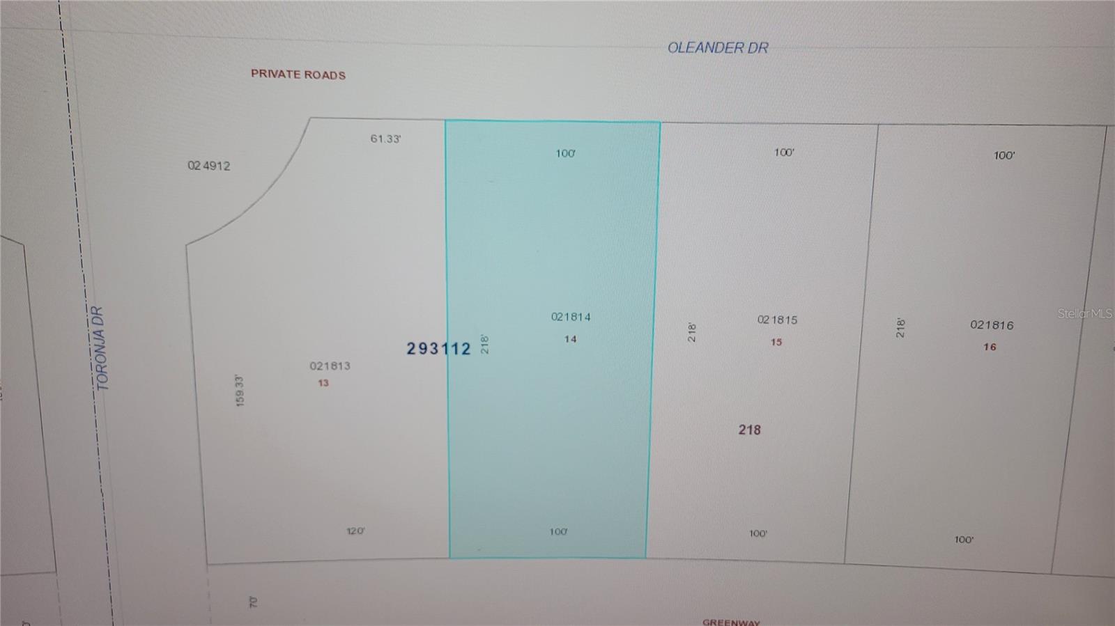 OLEANDER DR, INDIAN LAKE ESTATES, FL, 33855