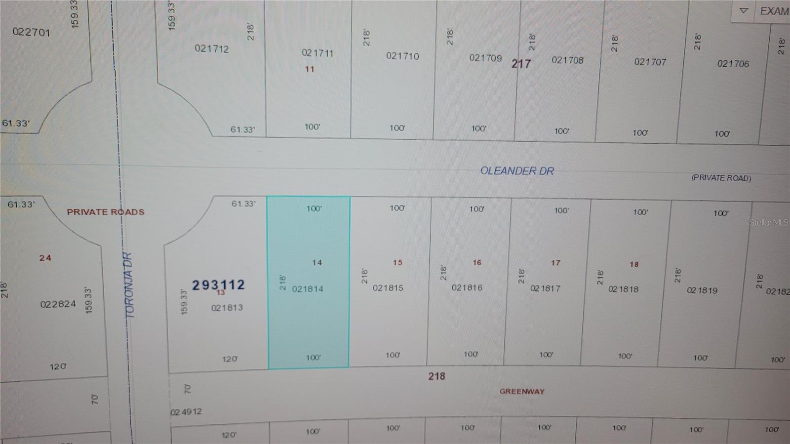 OLEANDER DR, INDIAN LAKE ESTATES, FL, 33855