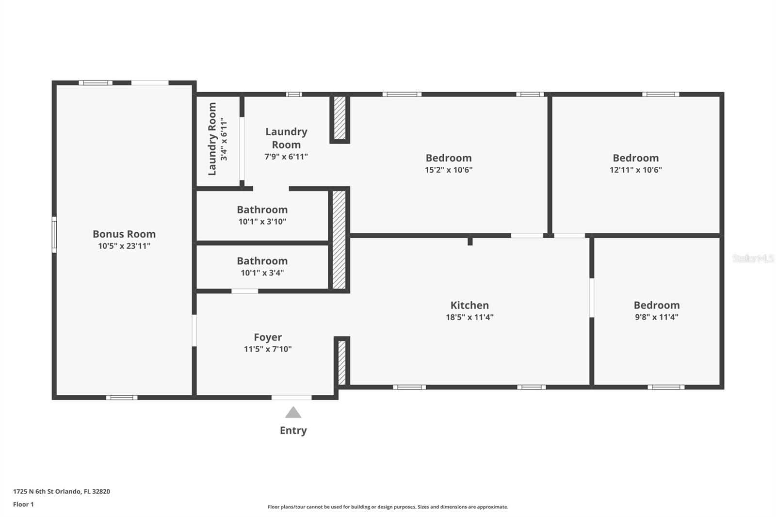 1725 N 6TH ST, ORLANDO, FL, 32820
