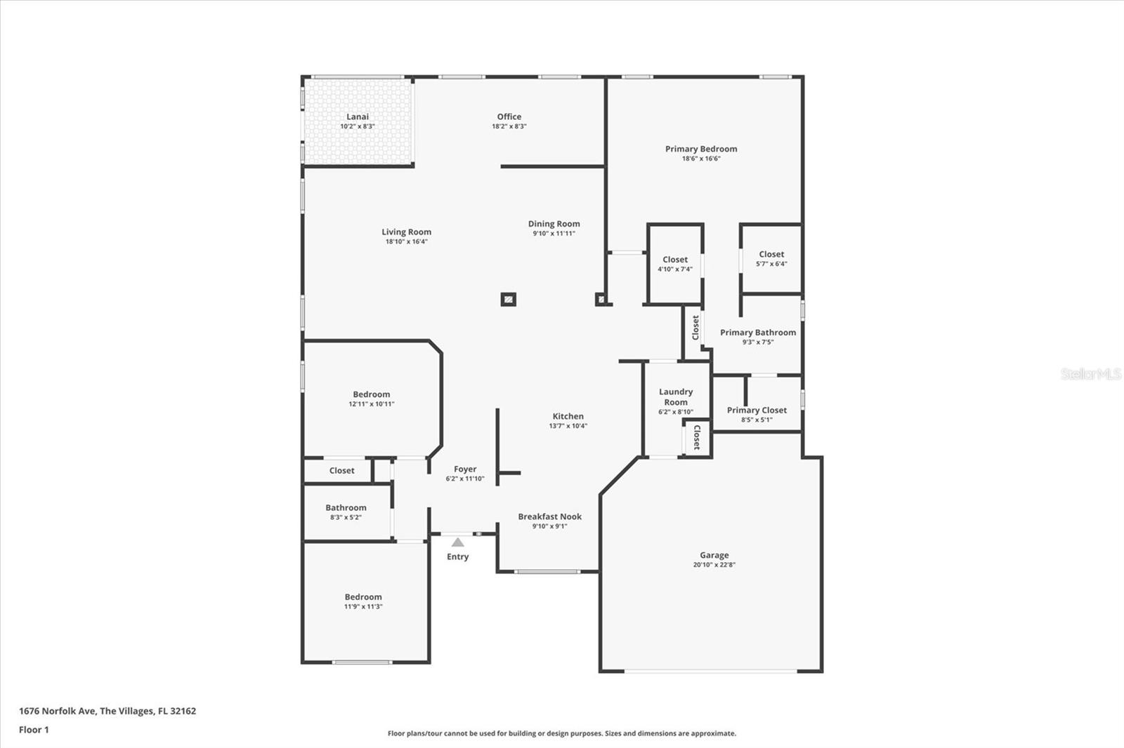 1676 NORFOLK AVE, THE VILLAGES, FL, 32162