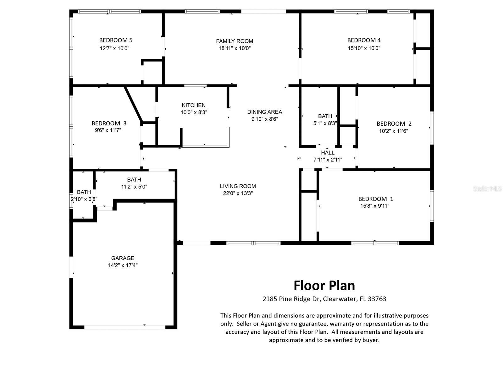 2185 PINE RIDGE DR, CLEARWATER, FL, 33763