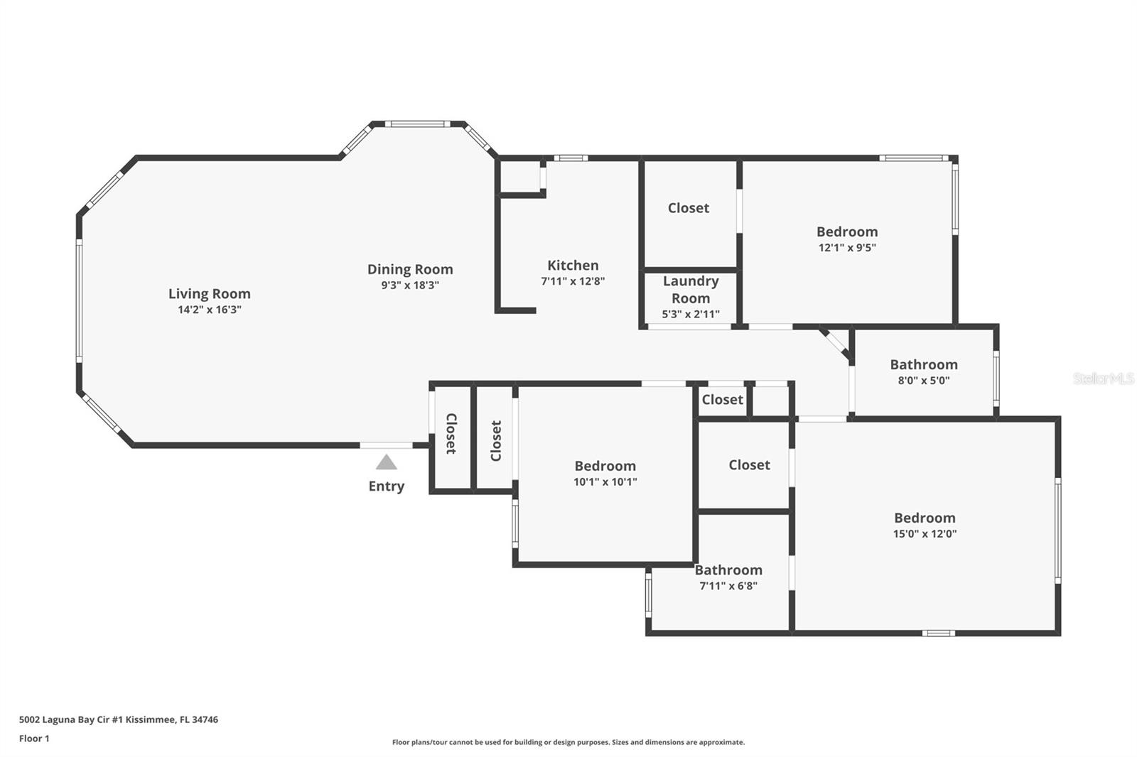 5002 LAGUNA BAY CIR #1, KISSIMMEE, FL, 34746