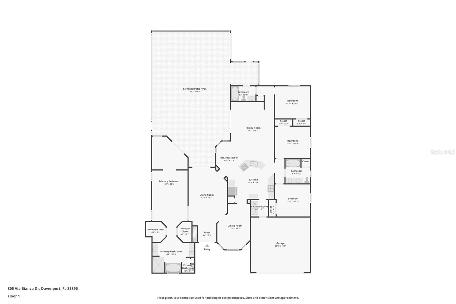 805 VIA BIANCA DR, DAVENPORT, FL, 33896
