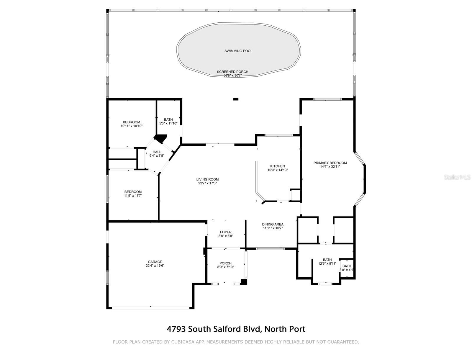 4793 S SALFORD BLVD, NORTH PORT, FL, 34287