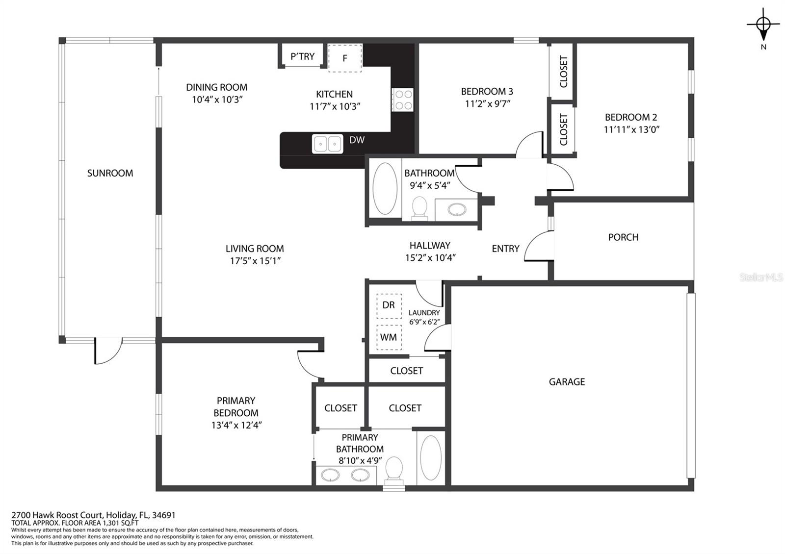 2700 HAWK ROOST CT, HOLIDAY, FL, 34691