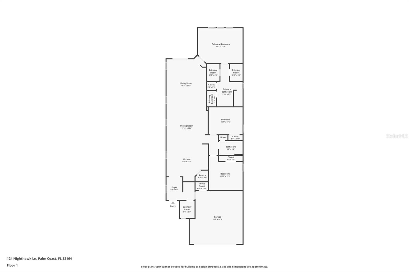 124 NIGHTHAWK LN, PALM COAST, FL, 32164