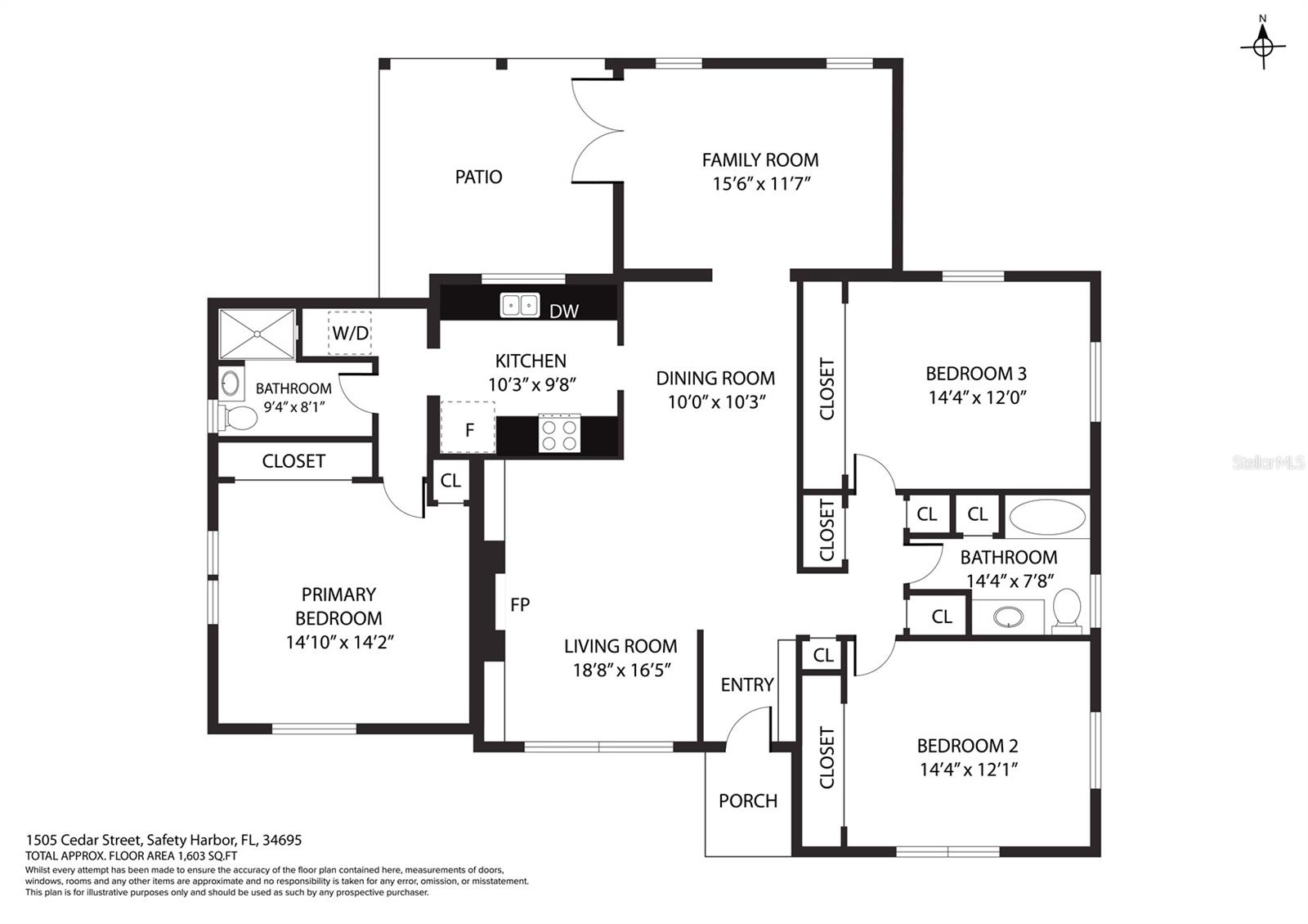 1505 CEDAR ST, SAFETY HARBOR, FL, 34695