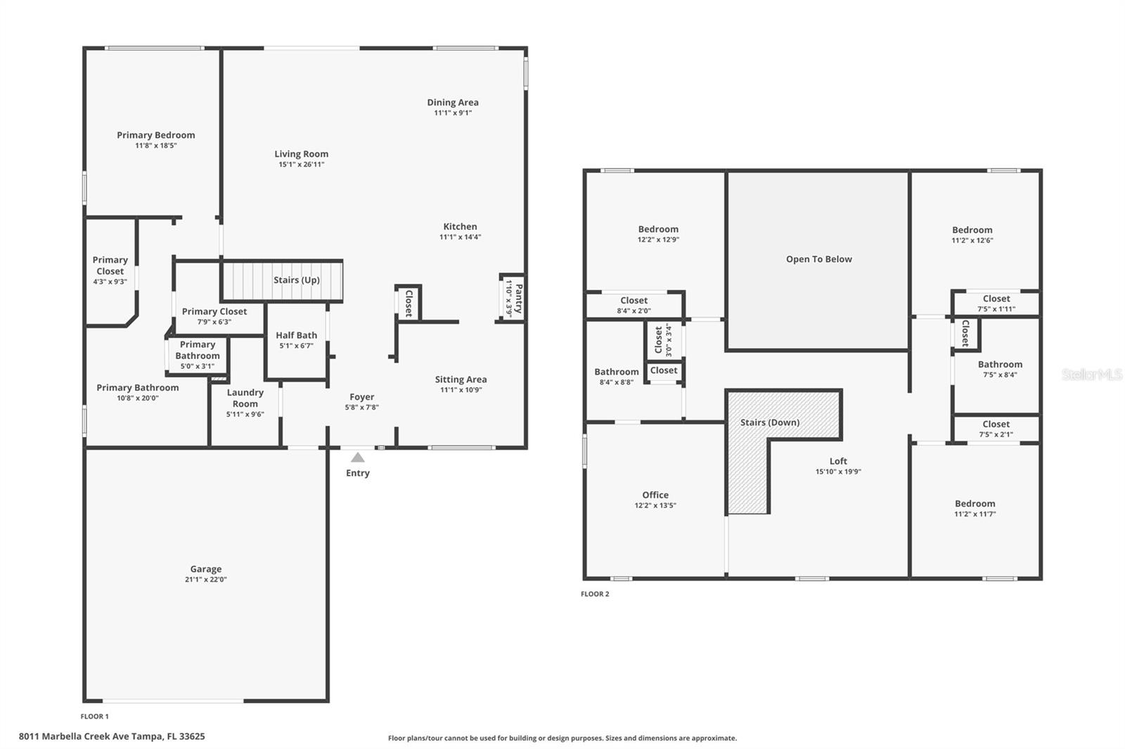 8011 MARBELLA CREEK AVE, TAMPA, FL, 33625