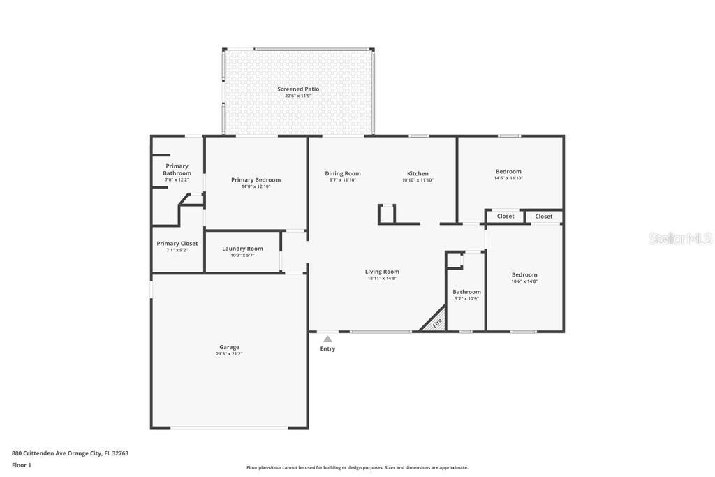 880 CRITTENDEN AVE, ORANGE CITY, FL, 32763