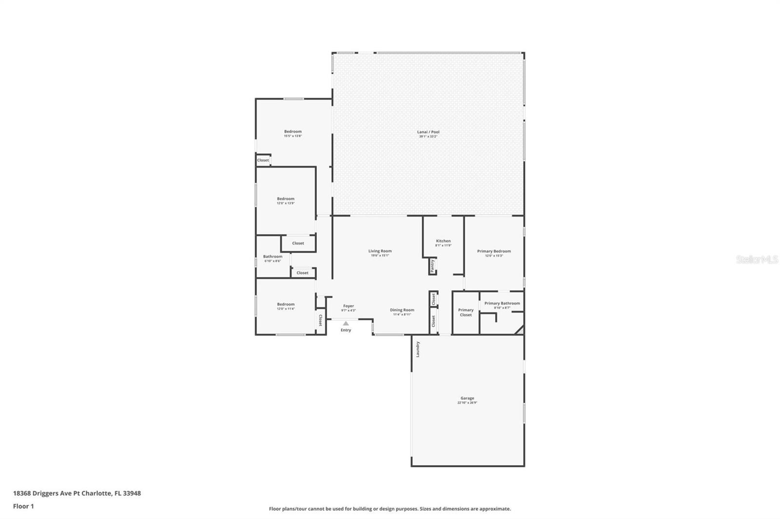 18368 DRIGGERS AVE, PORT CHARLOTTE, FL, 33948