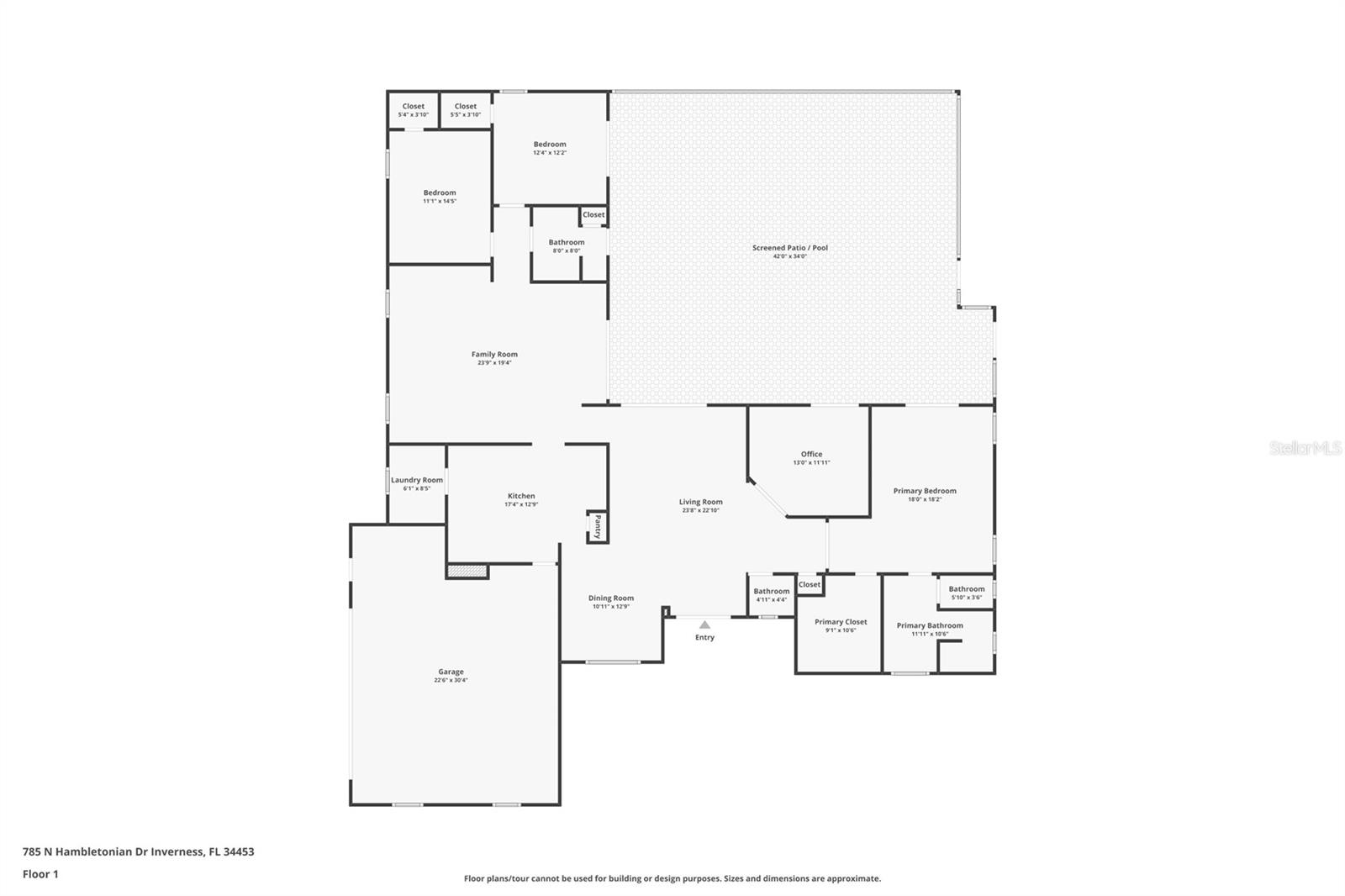 785 N HAMBLETONIAN DR, INVERNESS, FL, 34453