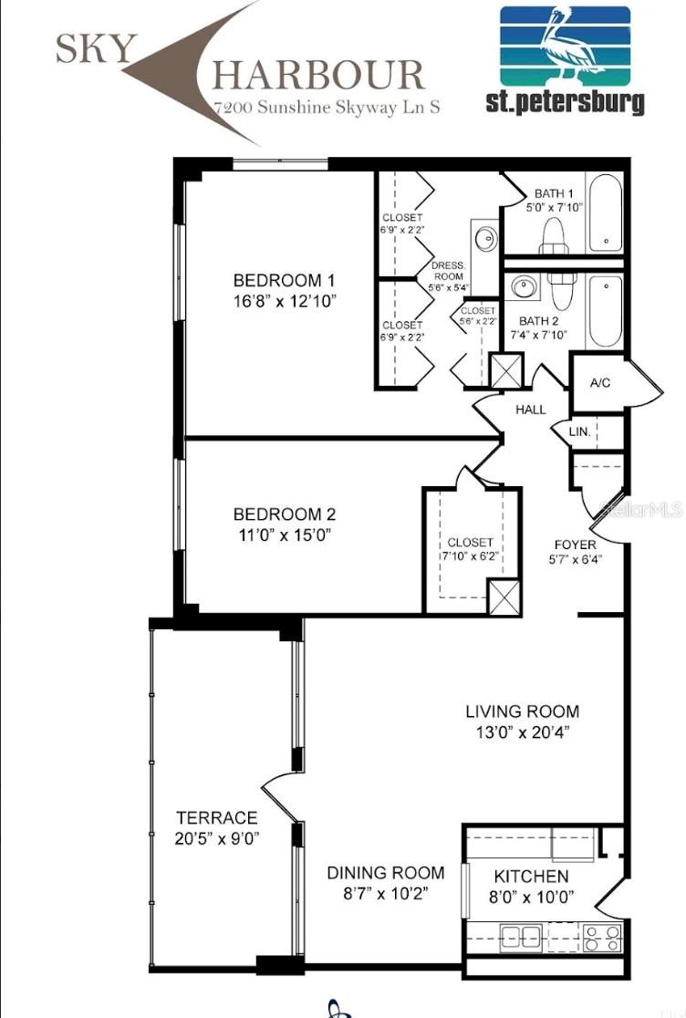 7200 SUNSHINE SKYWAY LN S #12A, ST PETERSBURG, FL, 33711