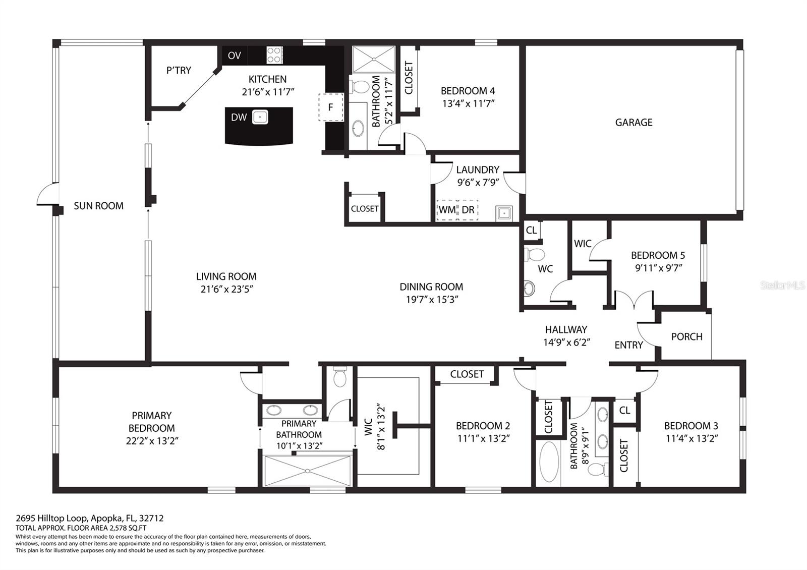 2695 HILLTOP LOOP, APOPKA, FL, 32712