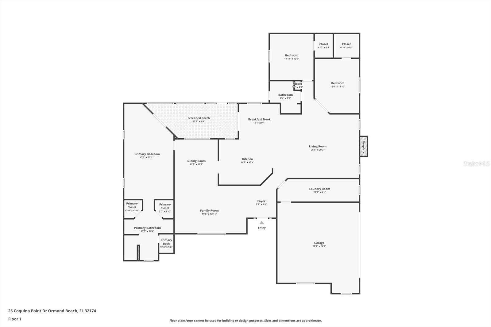 25 COQUINA POINT DR, ORMOND BEACH, FL, 32174