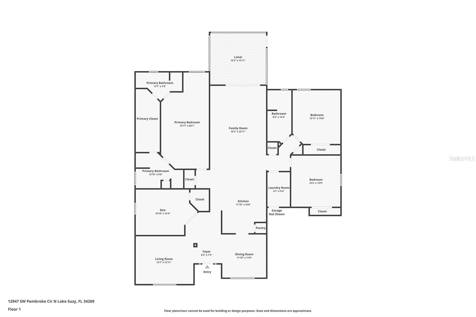 12947 SW PEMBROKE CIR N, LAKE SUZY, FL, 34269