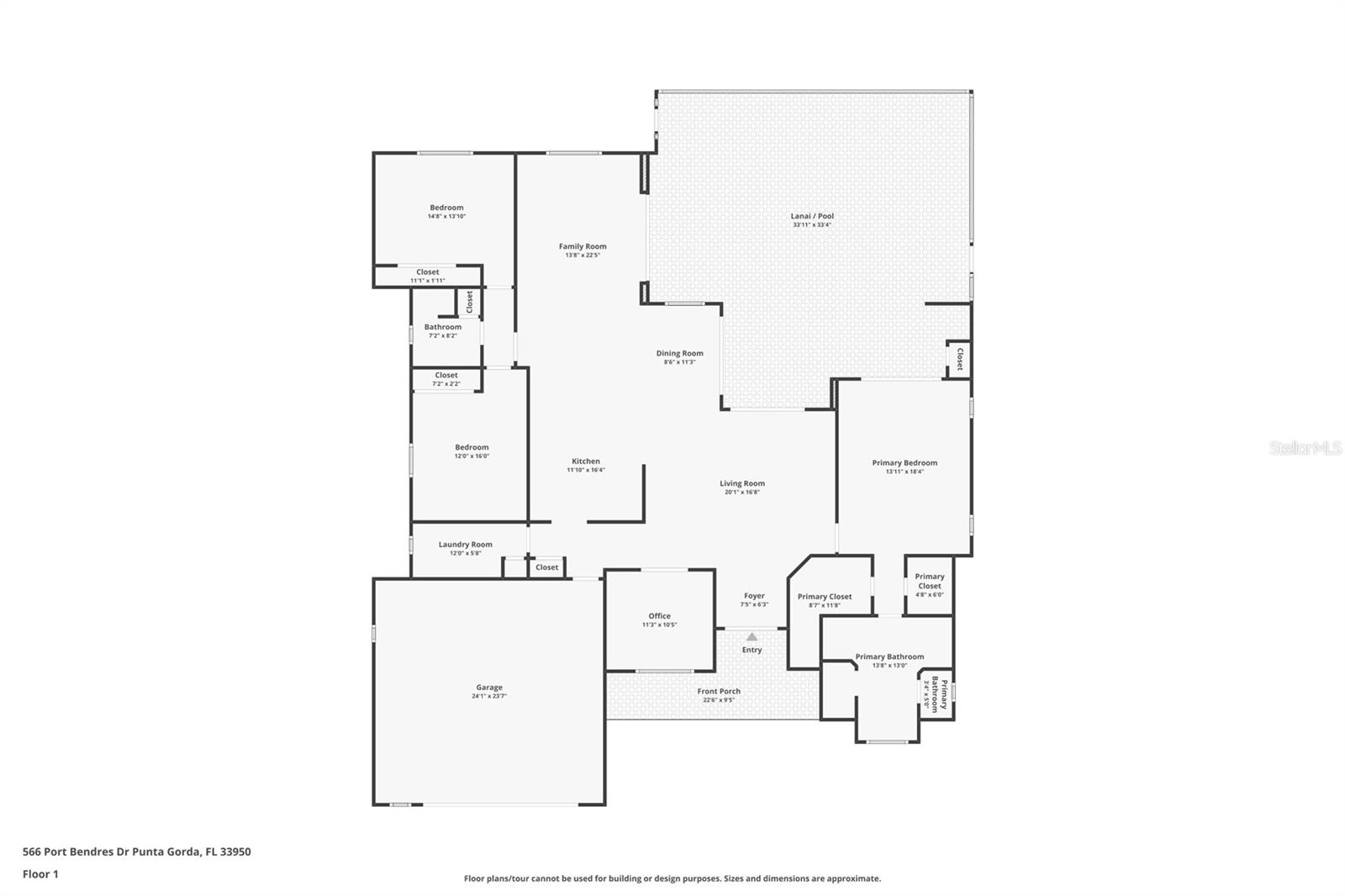 566 PORT BENDRES DR, PUNTA GORDA, FL, 33950