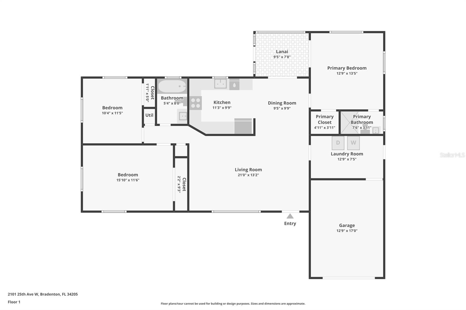 2101 25TH AVE W, BRADENTON, FL, 34205