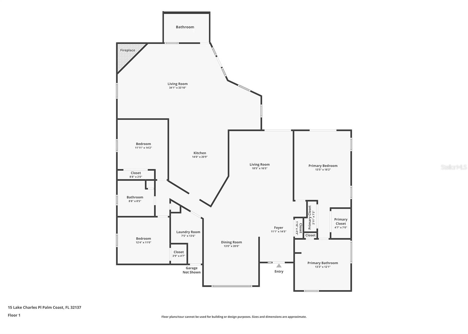 15 LAKE CHARLES PL, PALM COAST, FL, 32137