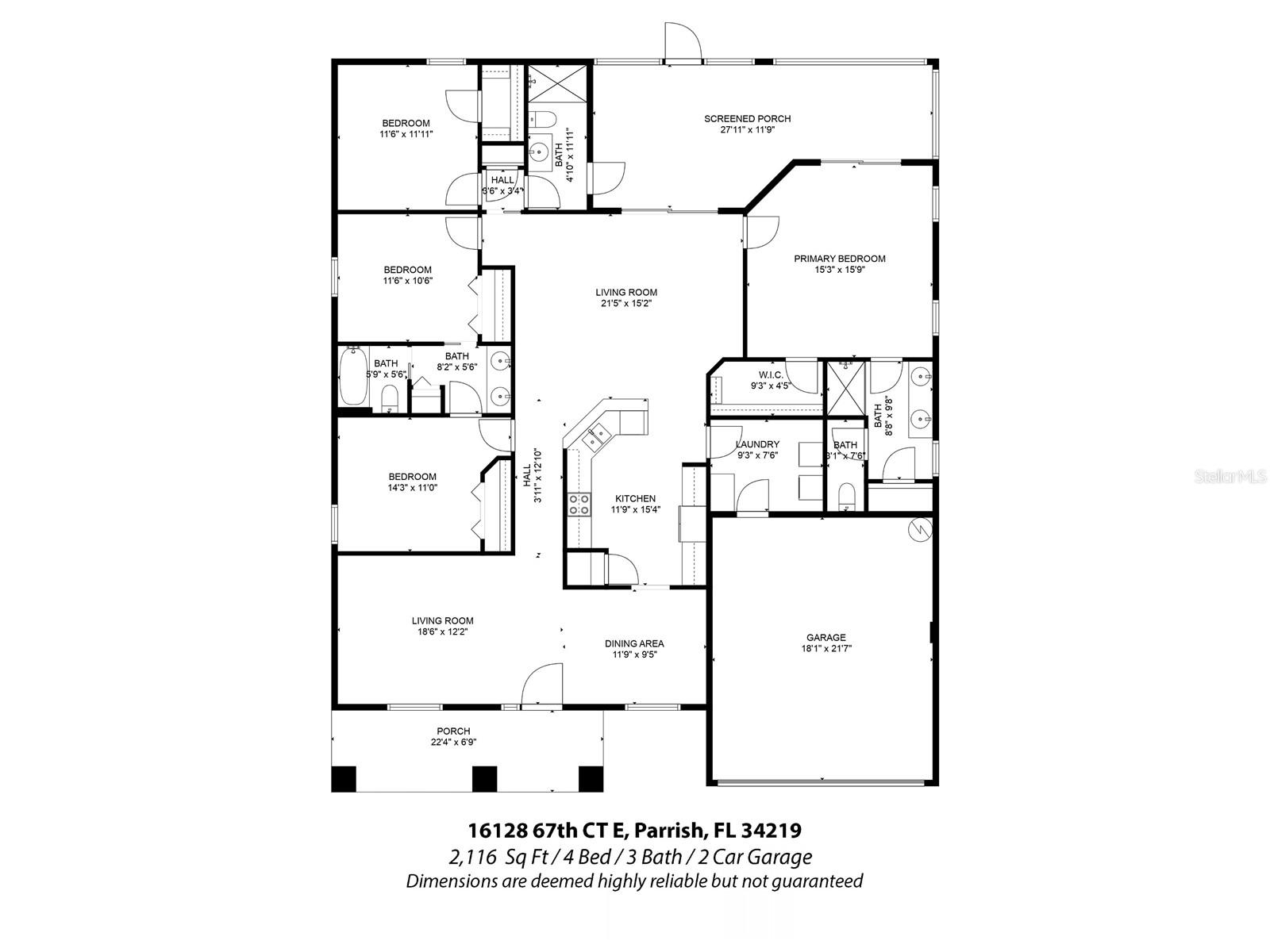16128 67TH CT E, PARRISH, FL, 34219