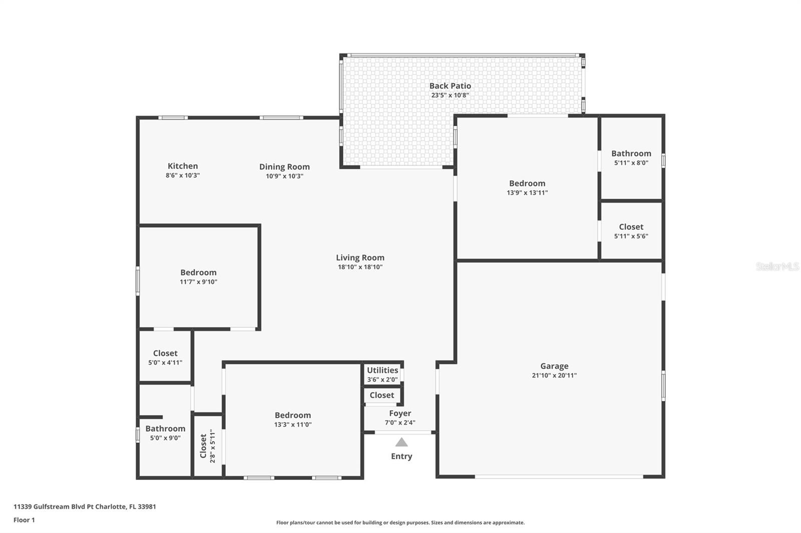 11339 GULFSTREAM BLVD, PORT CHARLOTTE, FL, 33981